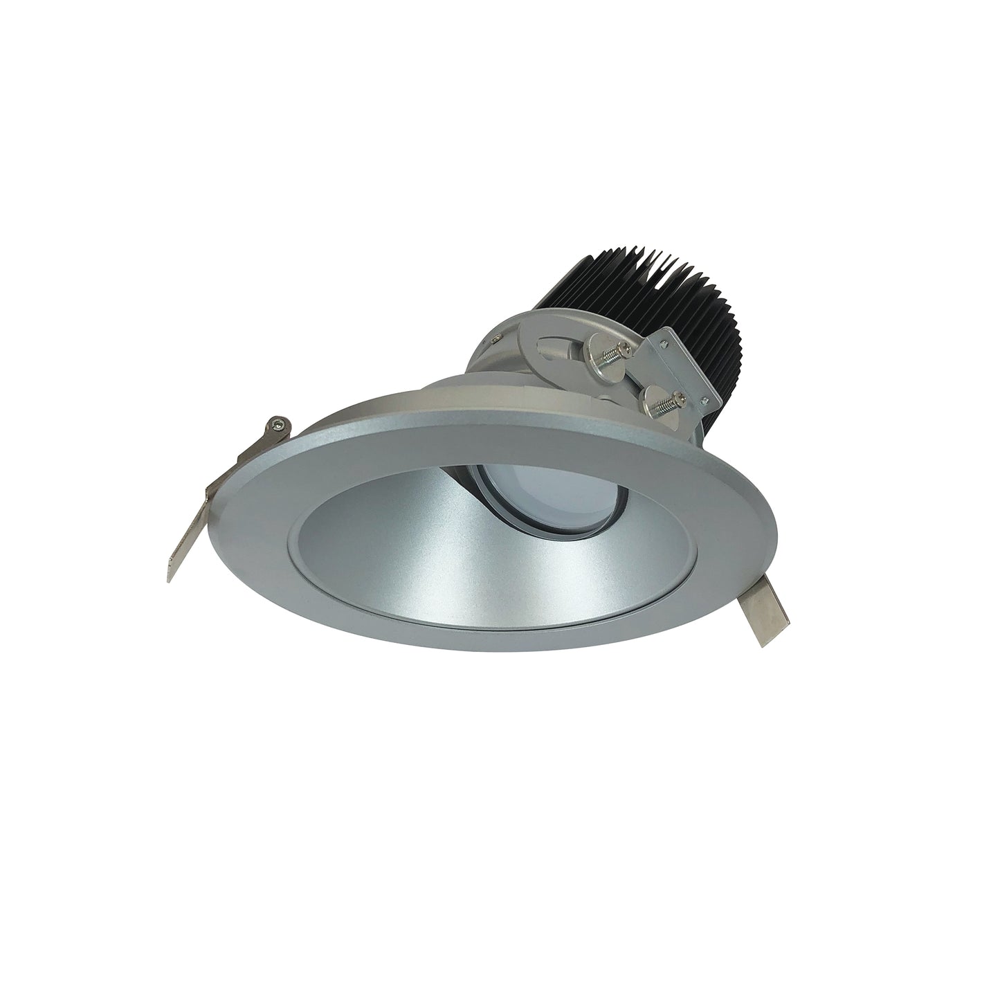 Nora Lighting 6" Sapphire II High Lumen Adjustable Downlight, Round 70-Degree Flood Reflector, 900lm, 2700K, Haze Self-Flanged   NC2-639L0927FHSF