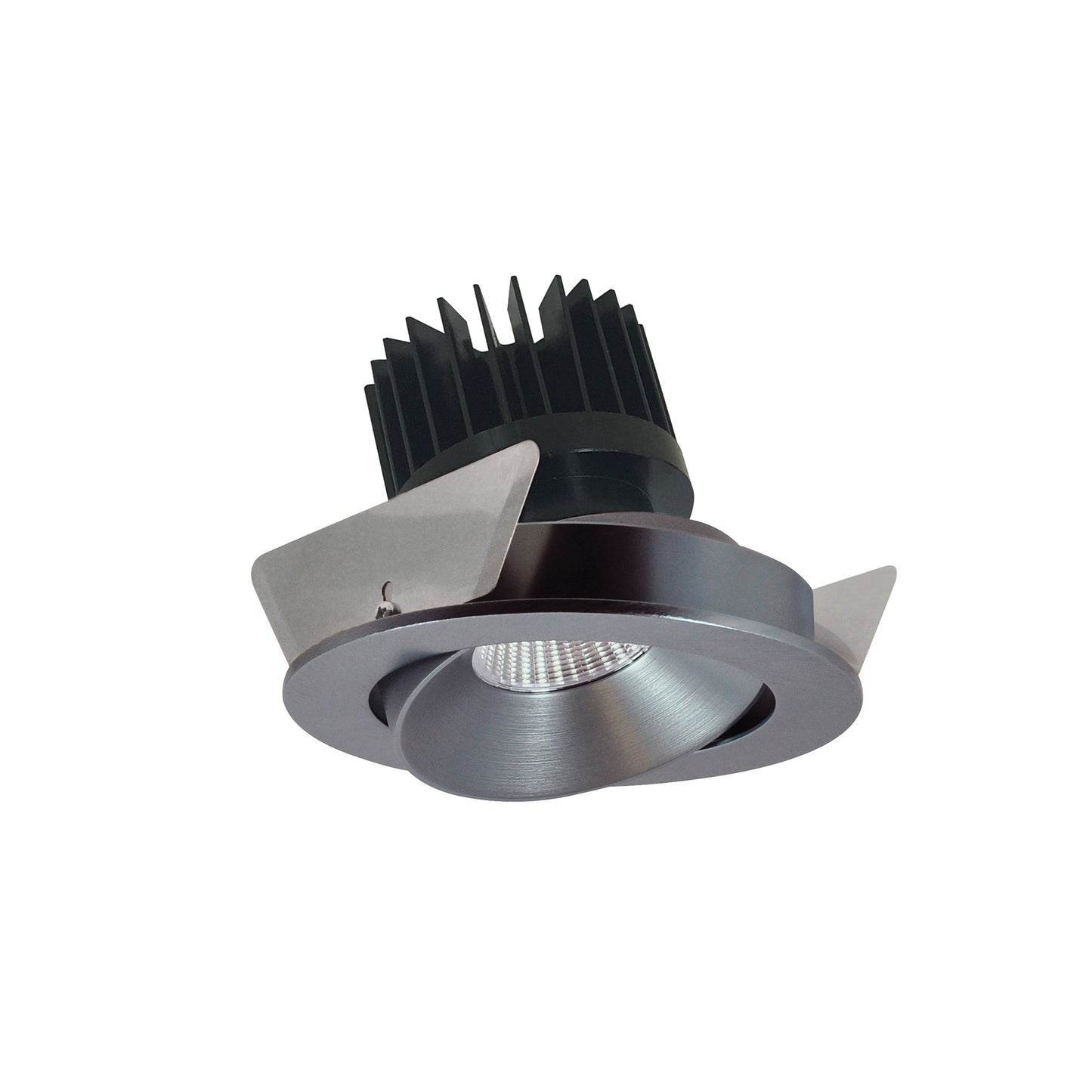 Nora Lighting 4" Iolite LED Round Adjustable Cone Reflector, 1000lm / 14W, 2700K, Natural Metal Reflector / Natural Metal Flange NIO-4RC27XNN/10