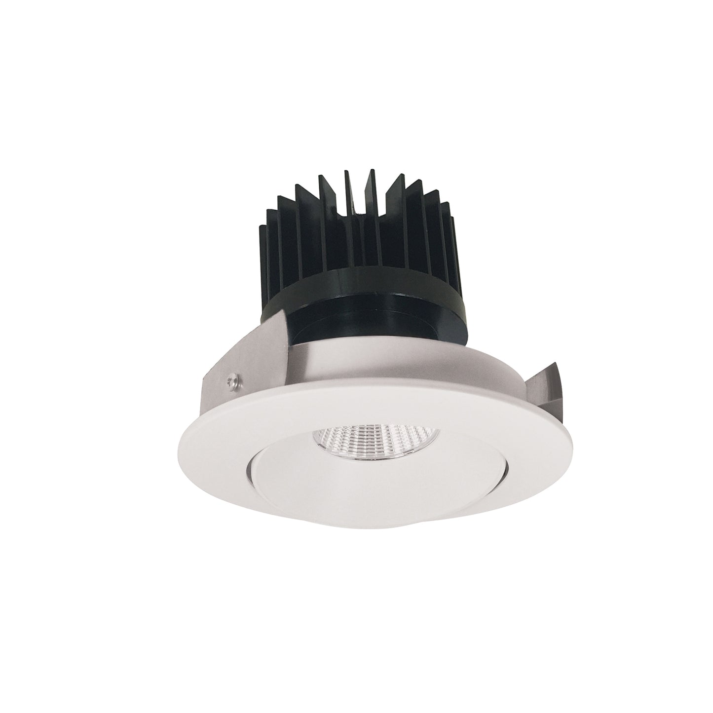 Nora Lighting 4" Iolite LED Round Adjustable Cone Retrofit, 1000lm / 12W, 2700K, White Reflector / White Flange NIR-4RC27XWW/10