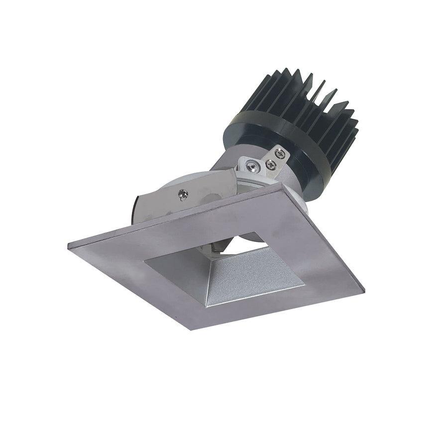 Nora Lighting 4" Iolite LED Square Adjustable Reflector with Square Aperture, 1500lm/2000lm (varies by housing), 3500K, Haze Reflector / Natural Metal Flange NIO-4SDSQ35XHN/HL