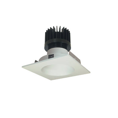 Nora Lighting 4" Iolite LED Square Reflector with Round Aperture, 10-Degree Optic, 850lm / 12W, 2700K, White Reflector / White Flange NIO-4SNDC27QWW