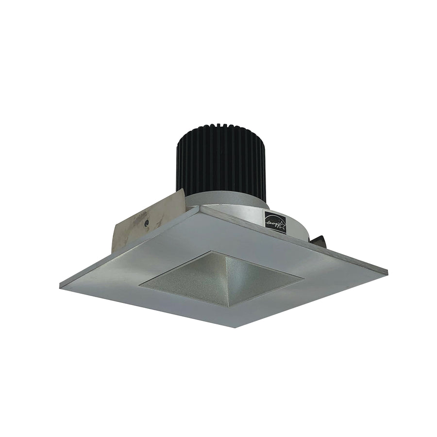 Nora Lighting 4" Iolite LED Square Reflector with Square Aperture, 1500lm/2000lm/2500lm (varies by housing), 4000K, Haze Reflector / Natural Metal Flange NIO-4SNDSQ40XHN/HL