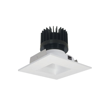 Nora Lighting 4" Iolite LED Square Reflector with Square Aperture, 3000K, Matte Powder White Reflector / Matte Powder White Flange, NIO-4SNDSQ30XMPW/HL