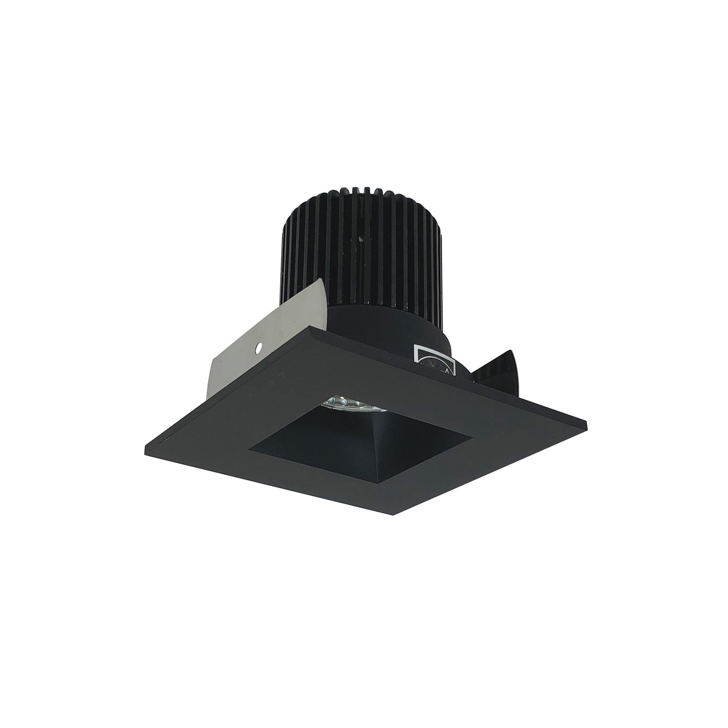 Nora Lighting 2" Iolite LED Square Reflector with Square Aperture, 800lm / 14W, Comfort Dim, Black Reflector / Black Flange NIOB-2SNDSQCDXBB