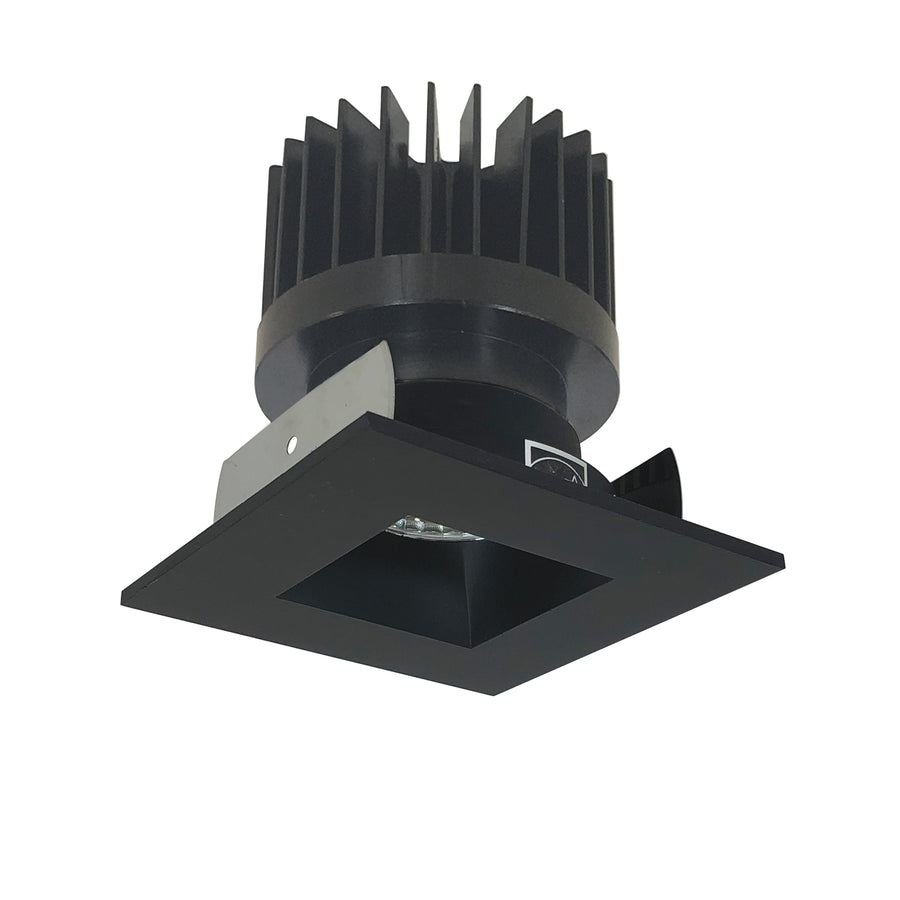 Nora Lighting 2" Iolite LED Square Reflector with Square Aperture, 1500lm/2000lm/2500lm (varies by housing), 4000K, Black Reflector / Black Flange NIOB-2SNDSQ40XBB/HL