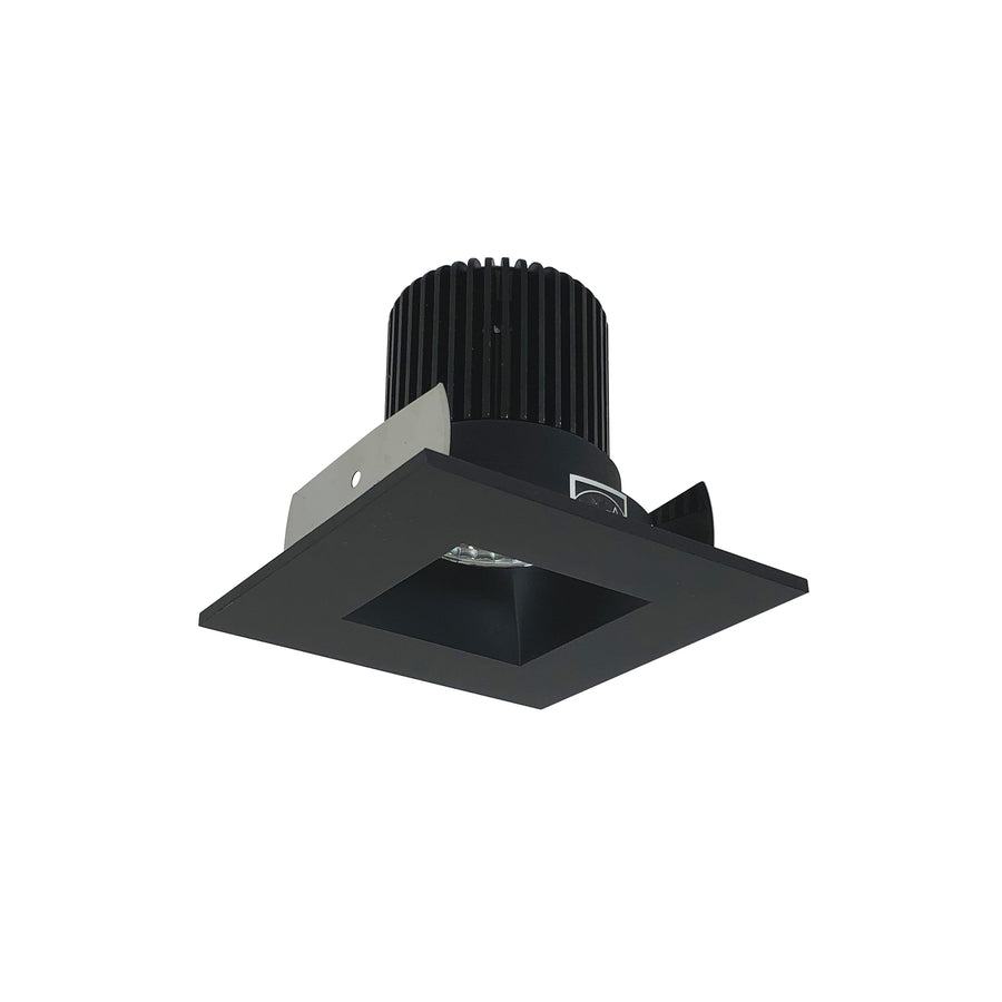 Nora Lighting 2" Iolite LED Square Reflector with Square Aperture, 10-Degree Optic, 850lm / 12W, 3500K, Black Reflector / Black Flange NIOB-2SNDSQ35QBB