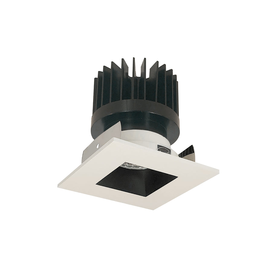 Nora Lighting 2" Iolite LED Square Reflector with Square Aperture, 1500lm/2000lm/2500lm (varies by housing), 5000K, Black Reflector / White Flange NIOB-2SNDSQ50XBW/HL