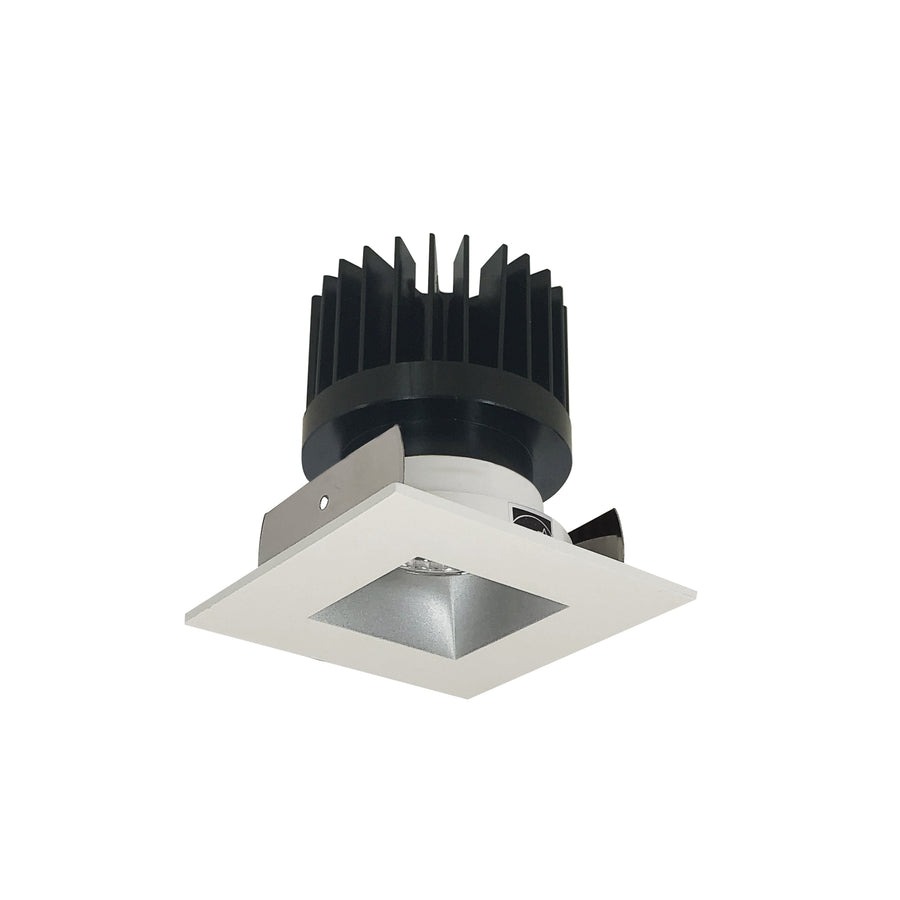 Nora Lighting 2" Iolite LED Square Reflector with Square Aperture, 1500lm/2000lm/2500lm (varies by housing), 3000K, Haze Reflector / Matte Powder White Flange NIOB-2SNDSQ30XHZMPW/HL