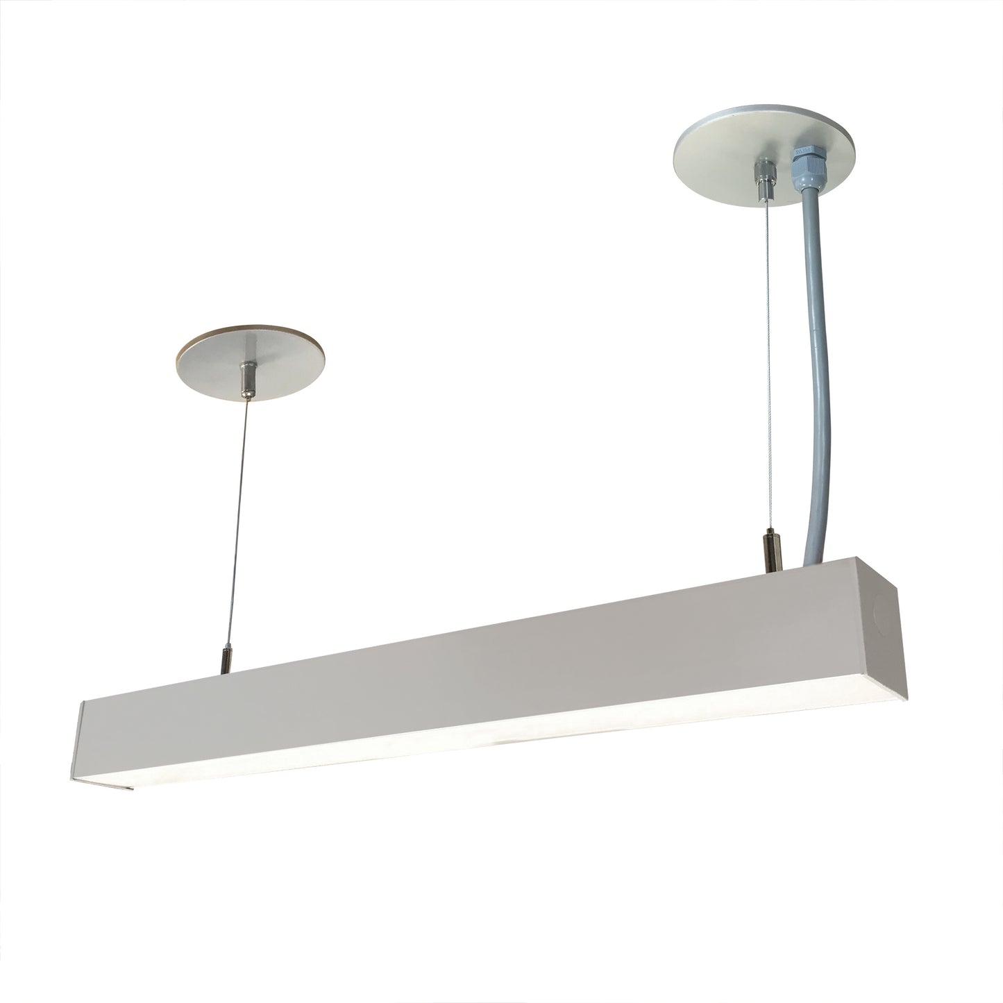 Nora Lighting 2' L-Line LED Direct Linear, 2100lm / 3500K, Aluminum Finish   NLIN-21035A