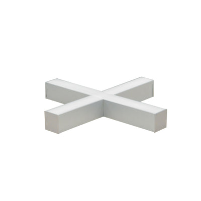 Nora Lighting X Shaped L-Line LED Direct Linear, 5200lm / 3500K, Aluminum Finish   NLIN-X1035A