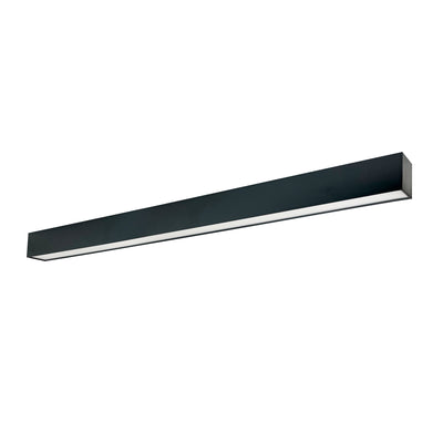 Nora Lighting 4' L-Line LED Indirect/Direct Linear, 6152lm / Selectable CCT, Black Finish   NLUD-4334B