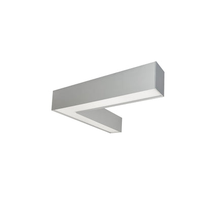 Nora Lighting L Shaped L-Line LED Indirect/Direct Linear, 3781lm / Selectable CCT, Aluminum Finish   NLUD-L334A