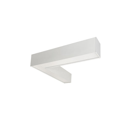 Nora Lighting L Shaped L-Line LED Indirect/Direct Linear, 3781lm / Selectable CCT, White Finish   NLUD-L334W