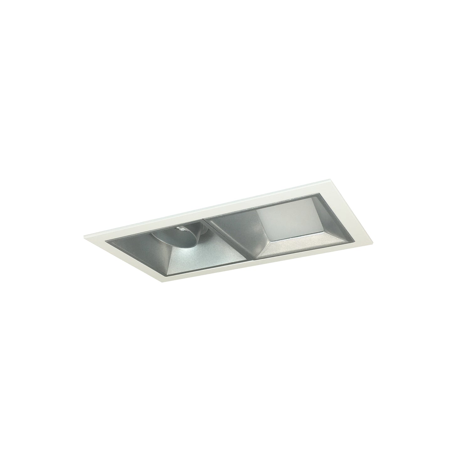 Nora Lighting Iolite MLS 2-Head Trim Kit, MPW Flange, 5000K, 1000lm, Haze Wall Wash Trims NMIOT-12-MPW-WW-50X-10-HZ