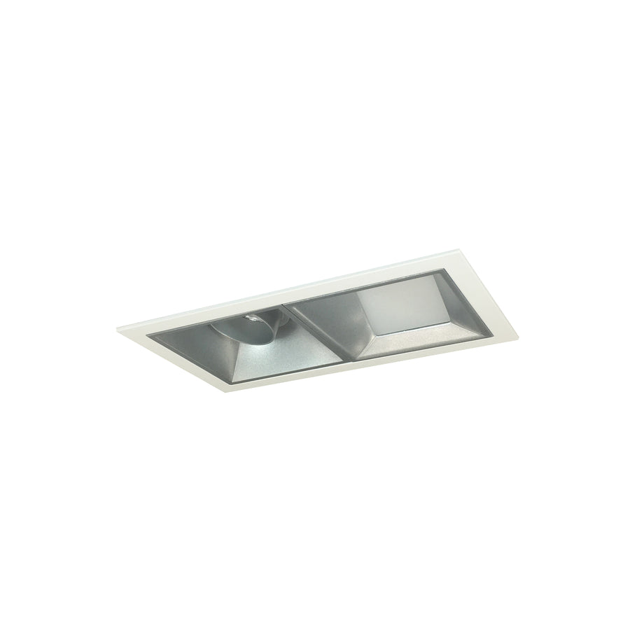 Nora Lighting Iolite MLS 2-Head Trim Kit, MPW Flange, 3000K, 1000lm, Haze Wall Wash Trims NMIOT-12-MPW-WW-30X-10-HZ