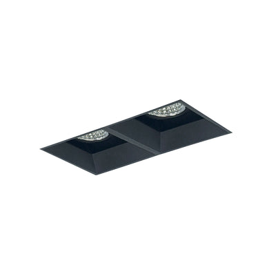 Nora Lighting Iolite MLS 2-Head Trimless Reflector Kit, Comfort Dim, 800lm, Black Adj. Snoot/Fixed Downlt. Trims NMIOTL-12-NF-AF-CDX-10-B