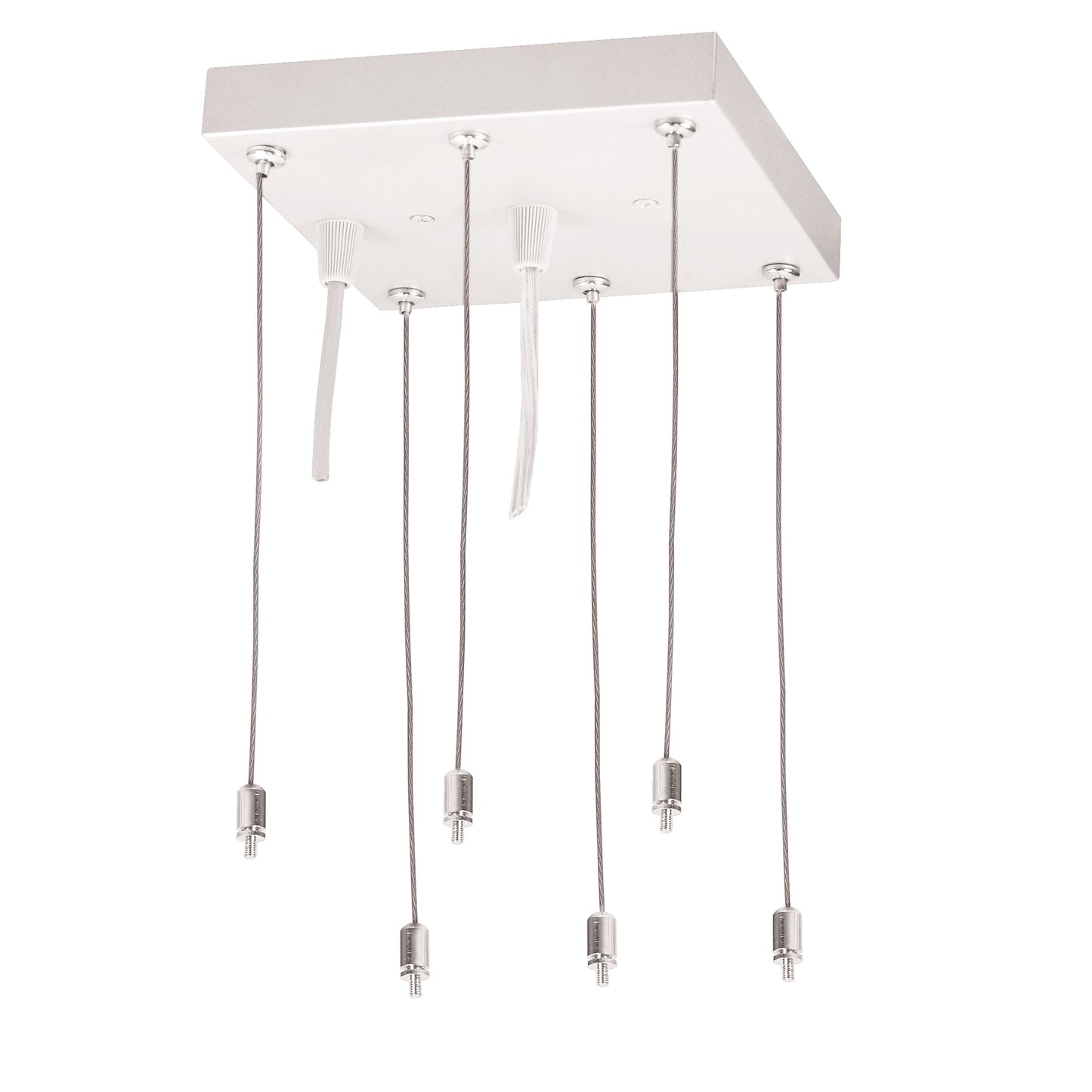 Nora Lighting Pendant Mounting Kit with Canopy for LED Back-Lit Panels, White   NPDBL-PKW