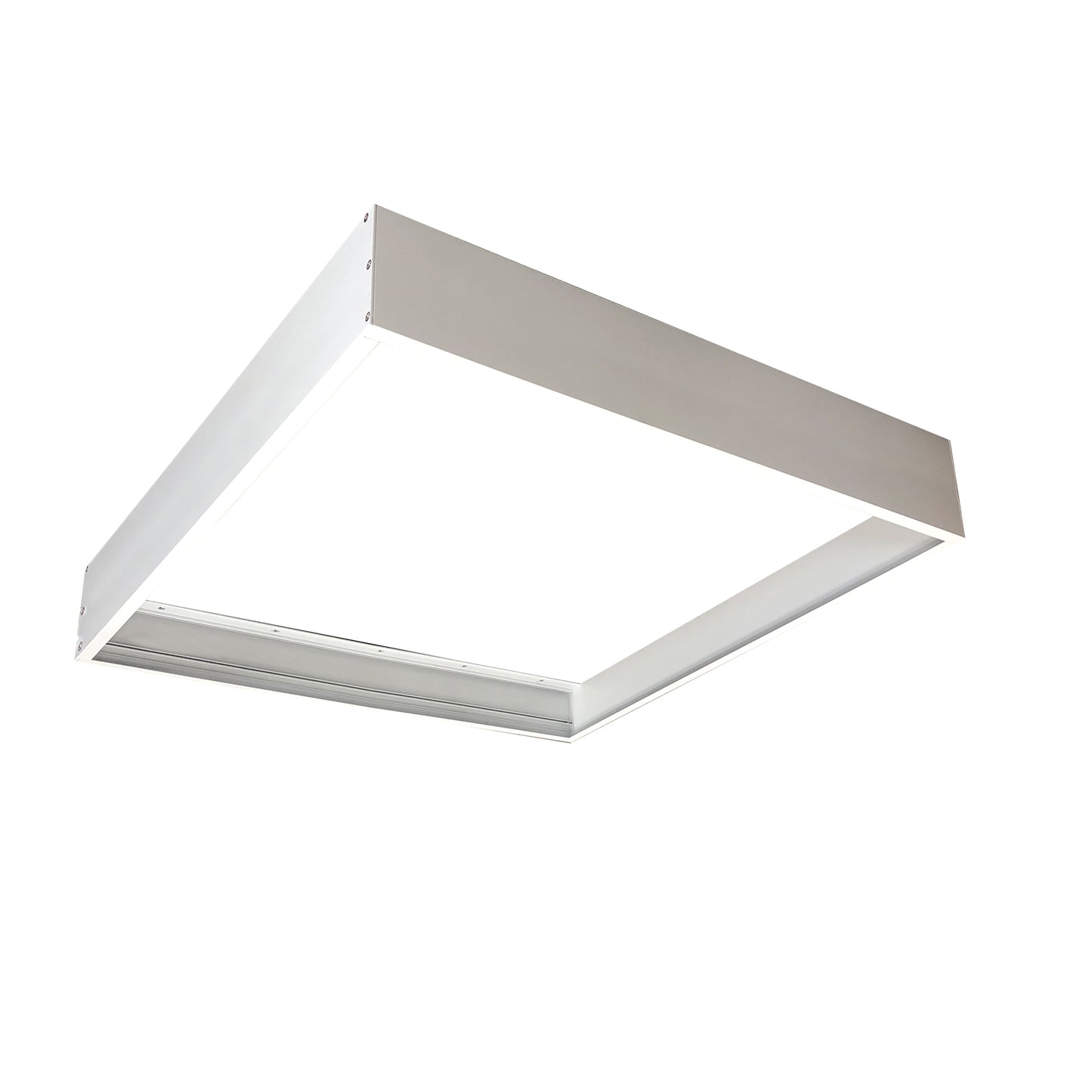 Nora Lighting Extra Deep 4.33" Slide-in Frame for Surface Mounting 2x2 Edge-Lit & Back-Lit Panels, White   NPDBL-22DDFK/W