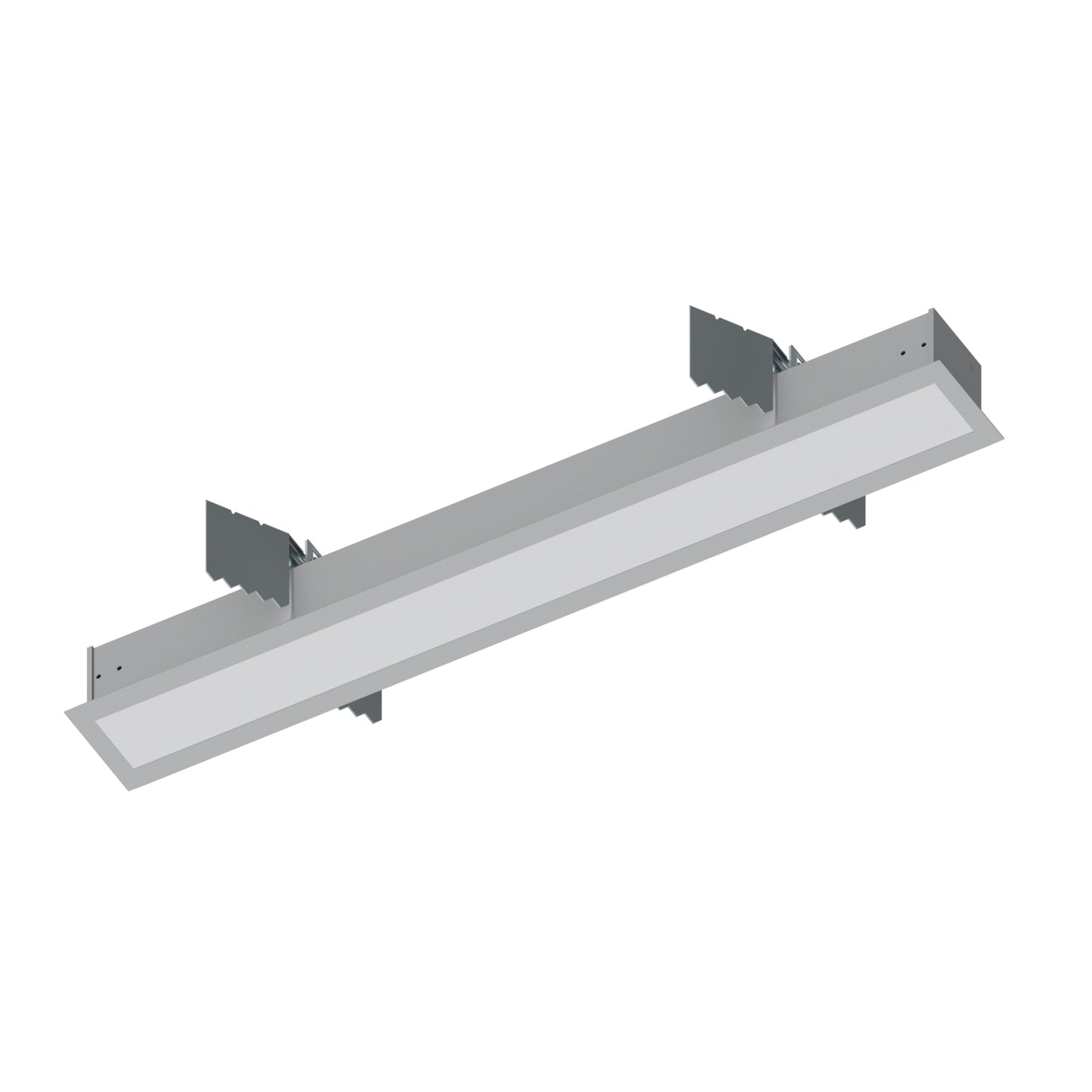 Nora Lighting 2' L-Line LED Recessed Linear, 2100lm / 3500K, Aluminum Finish   NRLIN-21035A