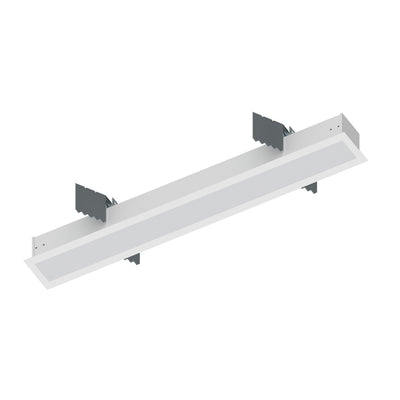 Nora Lighting 2' L-Line LED Recessed Linear, 2100lm / 3500K, White Finish   NRLIN-21035W