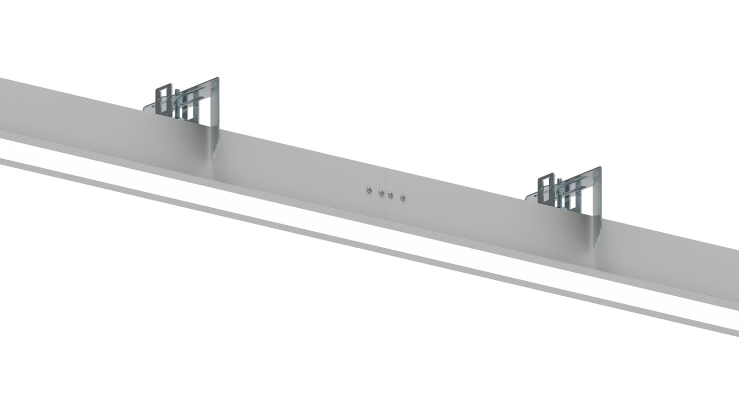 Nora Lighting 2' L-Line LED Recessed Linear, 2100lm / 3500K, Aluminum Finish   NRLIN-21035A