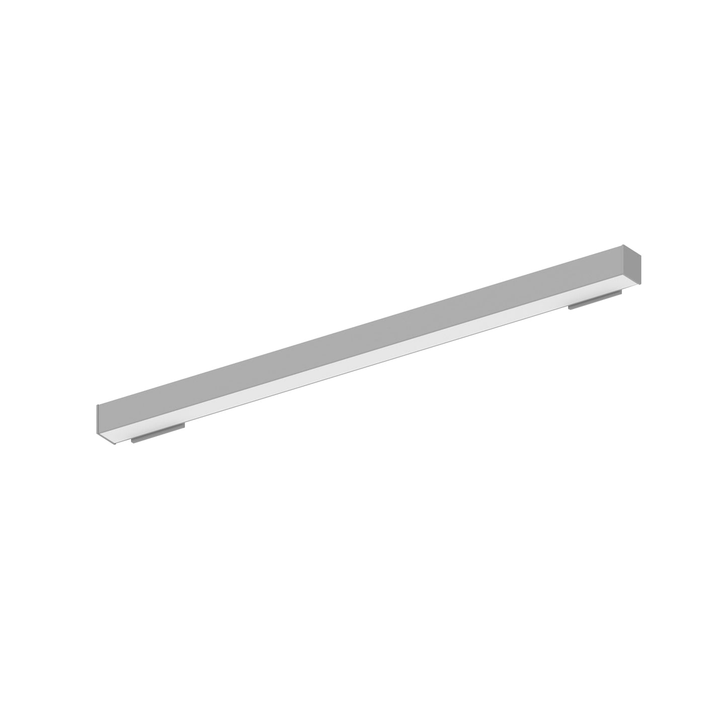 Nora Lighting 2' L-Line LED Wall Mount Linear, 2100lm / 4000K, 2"x4" Left Plate & 2"x4" Right Plate, Aluminum Finish   NWLIN-21040A/L2-R2