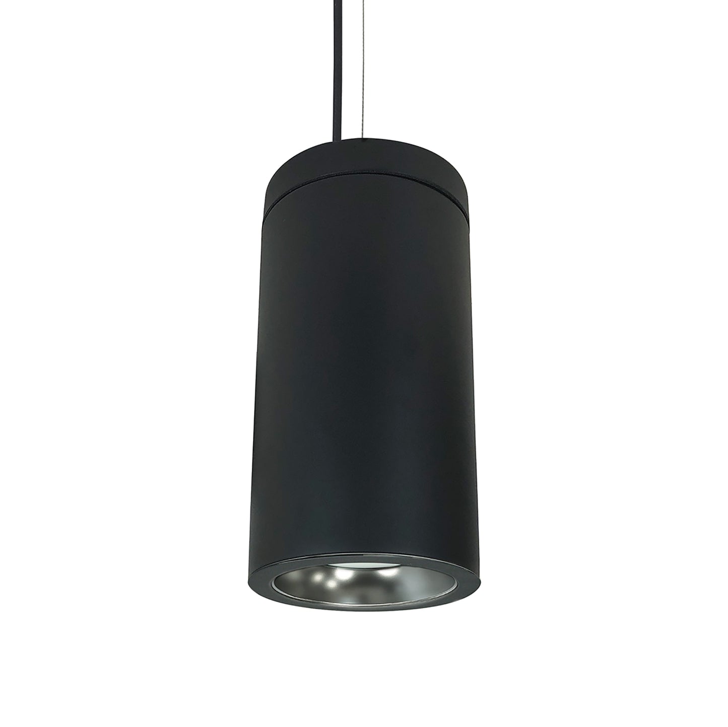 Nora Lighting 6" Cobalt Cable Mount Cylinder, Black, 1000L, 2700K, Diffused/Black Reflector, 120V Triac/ELV Dimming   NYLD2-6C10127DBBAC
