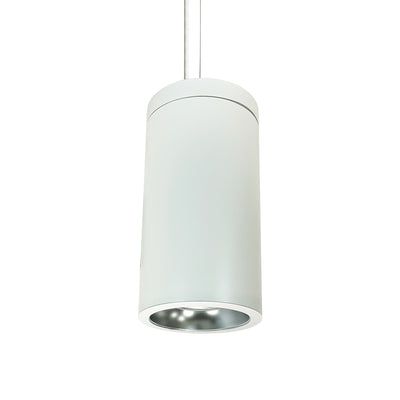 Nora Lighting 6" Cobalt Cable Mount Cylinder, White, 1000L, 3000K, Diffused/White Reflector, 120V Triac/ELV/0-10V & 277V 0-10V Dimming   NYLD2-6C10130DWW4AC