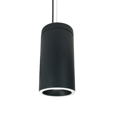 Nora Lighting 6" Cylinder, Black, Cable Mount, Cobalt baffle, 750L, 40K, Black/White   NYLD2-6C075240BWBAC
