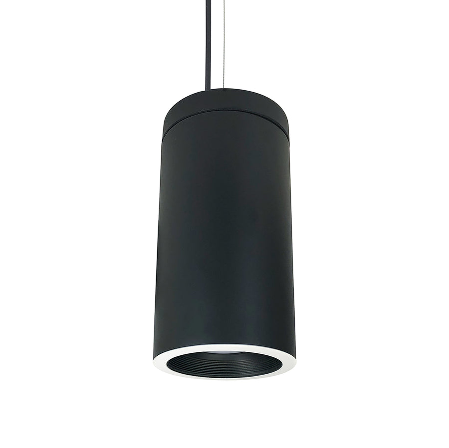 Nora Lighting 6" Cylinder, Black, Cable Mount, Cobalt baffle, 750L, 40K, Black/White   NYLD2-6C075240BWBAC