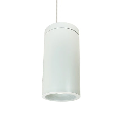 Nora Lighting 6" Cobalt Cable Mount Cylinder, White, 1000L, 2700K, White/White Baffle, 120V Triac/ELV Dimming   NYLD2-6C10227WWWAC