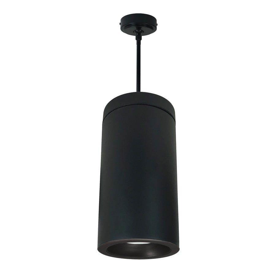Nora Lighting 6" Cobalt Pendant Mount Cylinder, Black, 750L, 3500K, Bronze Reflector, 120V Triac/ELV/0-10V & 277V 0-10V Dimming   NYLD2-6P075135BZB4