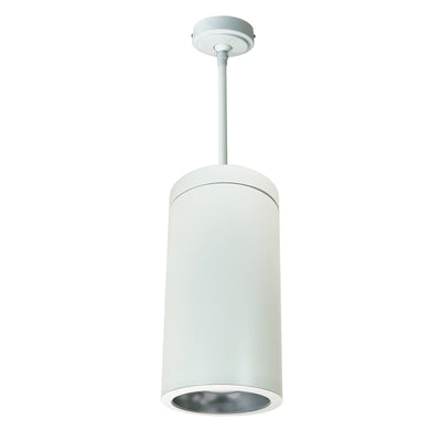 Nora Lighting 6" Cobalt Pendant Mount Cylinder, White, 1000L, 3500K, Diffused/White Reflector, 120V Triac/ELV/0-10V & 277V 0-10V Dimming   NYLD2-6P10135DWW4