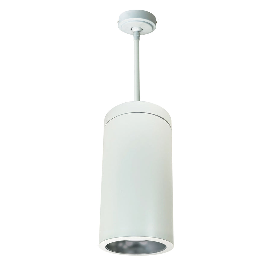 Nora Lighting 6" Cobalt Pendant Mount Cylinder, White, 1000L, 3500K, Diffused/White Reflector, 120V Triac/ELV/0-10V & 277V 0-10V Dimming   NYLD2-6P10135DWW4