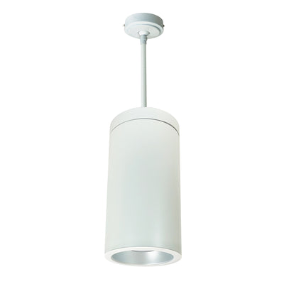 Nora Lighting 6" Cobalt Pendant Mount Cylinder, White, 1000L, 4000K, Haze/White Reflector, 120V Triac/ELV Dimming   NYLD2-6P10140HZWW
