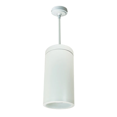 Nora Lighting 6" Cobalt Pendant Mount Cylinder, White, 1000L, 3000K, White/White Reflector, 120V Triac/ELV/0-10V & 277V 0-10V Dimming NYLD2-6P10130WWW4