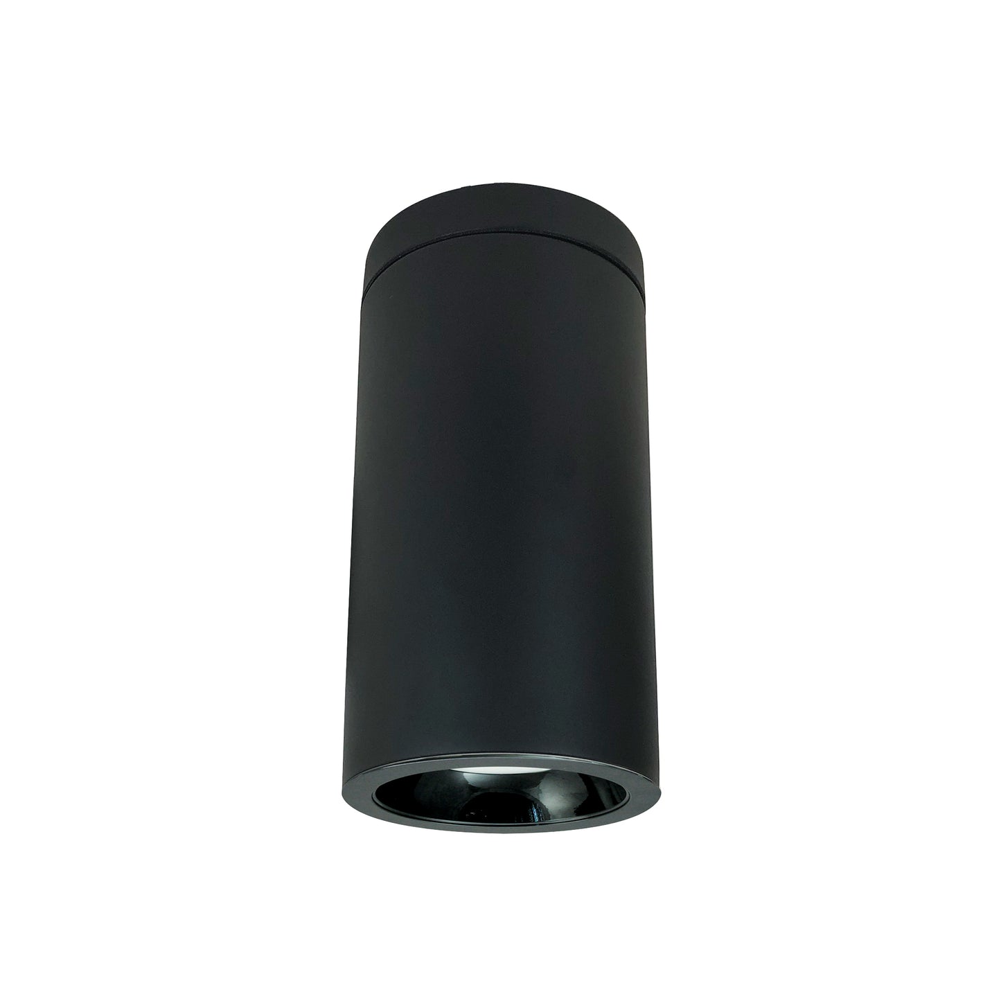 Nora Lighting 6" Cobalt Surface Mount Cylinder, Black, 1000L, 3000K, Black Reflector, 120V Triac/ELV Dimming   NYLD2-6S10130BBB