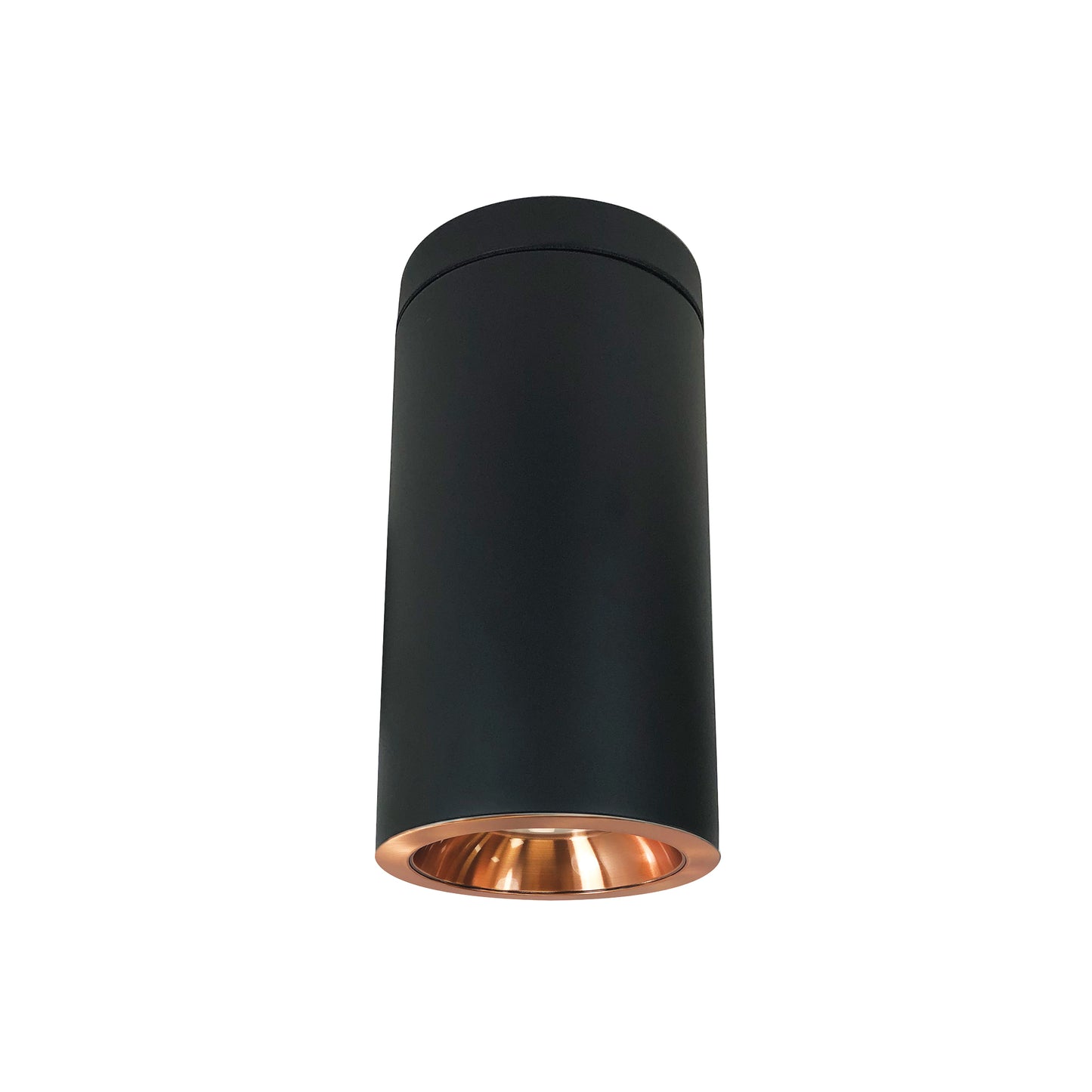 Nora Lighting 6" Cobalt Surface Mount Cylinder, Black, 1000L, 3500K, Copper Reflector, 120V Triac/ELV Dimming   NYLD2-6S10135COB