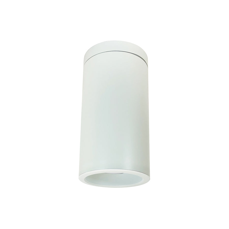 Nora Lighting 6" Cobalt Surface Mount Cylinder, White, 1000L, 3000K, White/White Reflector, 120V Triac/ELV/0-10V & 277V 0-10V Dimming   NYLD2-6S10130WWW4