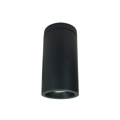 Nora Lighting 6" Cobalt Surface Mount Cylinder, Black, 1000L, 3500K, Black Baffle, 120V Triac/ELV Dimming   NYLD2-6S10235BBB
