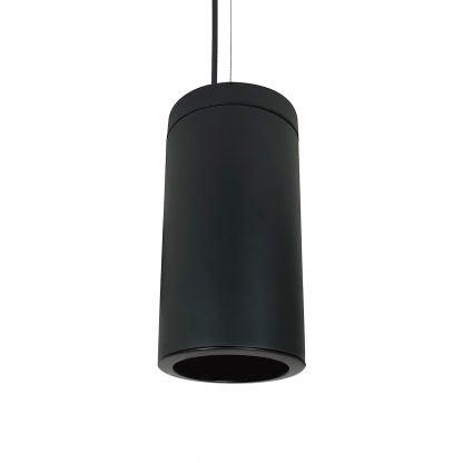 Nora Lighting 6" Cylinder, Black, Cable Mount, 13W Med. Base, Refl, Black   NYLI-6CL131BBBAC