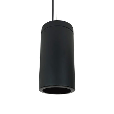 Nora Lighting 6" Cylinder, Black, Cable Mount, 15W Med. Base, Refl, Black   NYLI-6CL151BBBAC