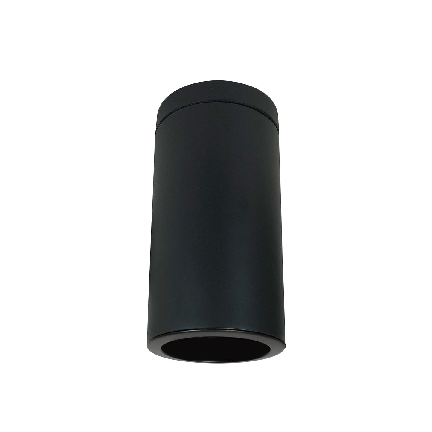 Nora Lighting 6" Cylinder, Black, Surface Mount, 35W Med Base LED, Refl. Black   NYLI-6SL351BBB