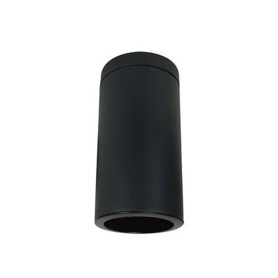 Nora Lighting 6" Cylinder, Black, Surface Mount, 24W Med Base LED, Ref., Black   NYLI-6SL241BBB