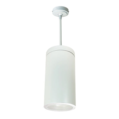 Nora Lighting 6" Cylinder, White, Pendant Mount, 20W Med. Base, Baf., White   NYLI-6PL202WWW