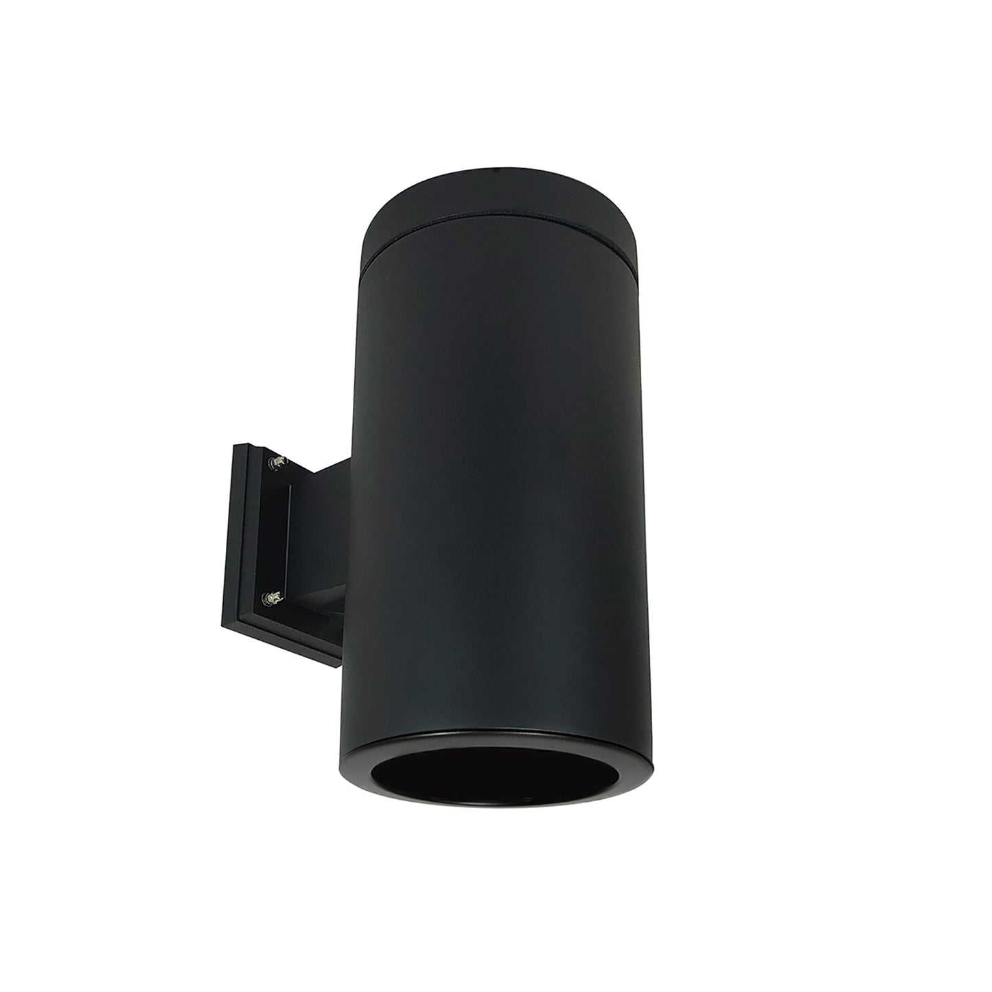 Nora Lighting 6" Cylinder, Black, Wall Mount, 20W Med Base LED, Refl., Black   NYLI-6WL201BBB