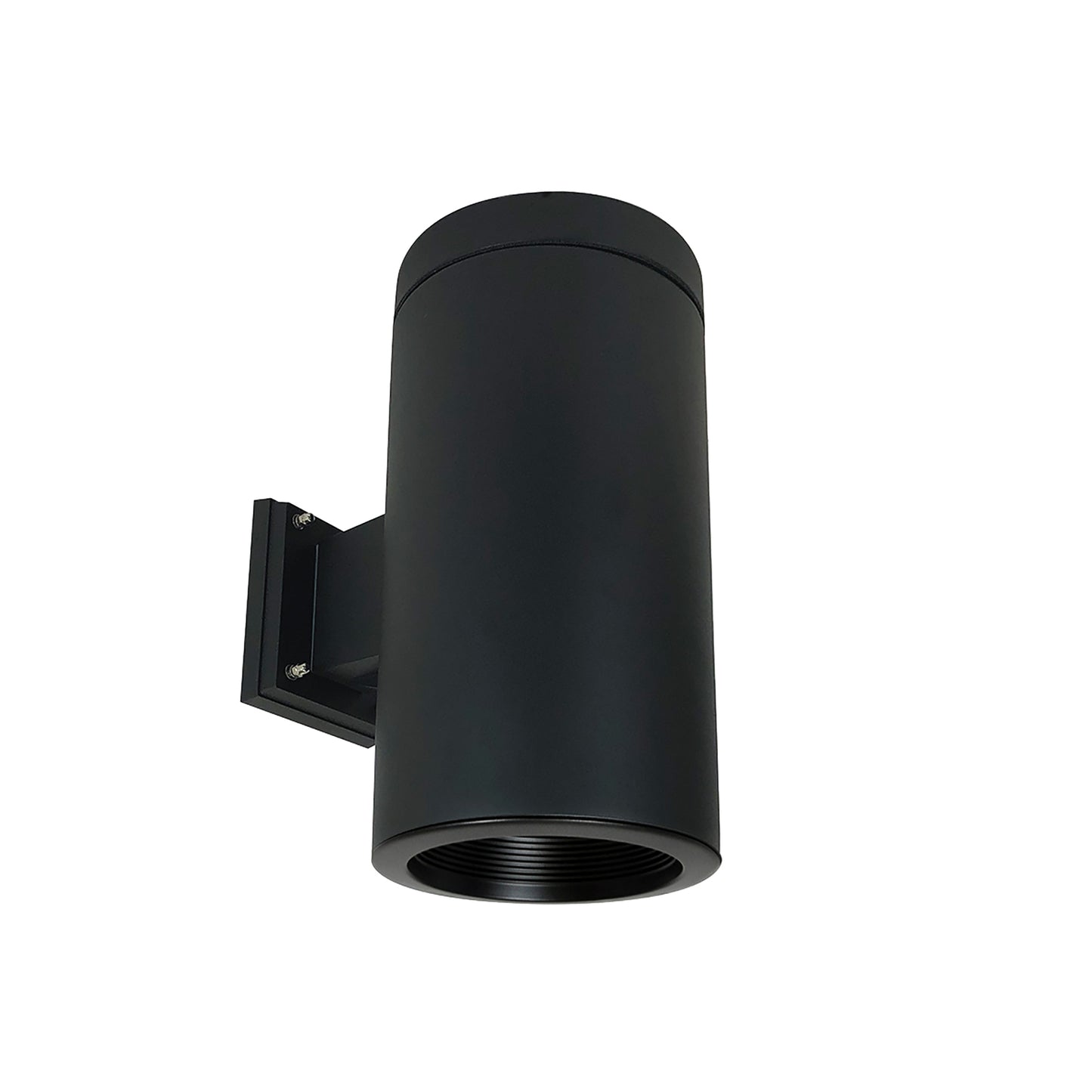 Nora Lighting 6" Cylinder, Black, Wall Mount, Incandescent, Baf., Black   NYLI-6WI2BBB