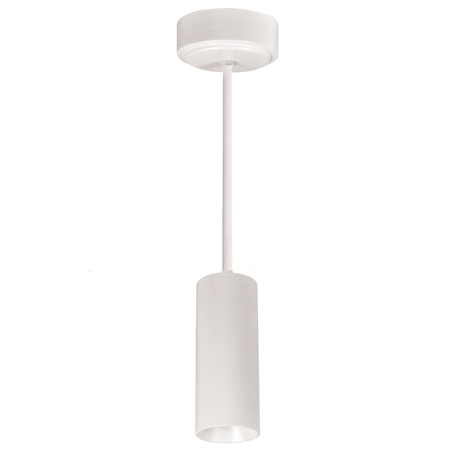 Nora Lighting 2" iLENE 48" Stem Mount Mini Cylinder, 1000lm, 14W, 3000K, White, 120V Triac/ELV Dimming   NYLM-2ST30XWWLE3A/48