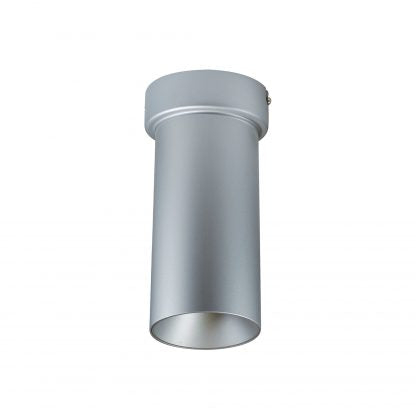 Nora Lighting 3" iLENE Surface Mount Mini Cylinder, 1500lm, 30W, 2700K, Silver, 120V Triac/ELV/0-10V & 277V 0-10V Dimming   NYLM-3SC27XSSLE4