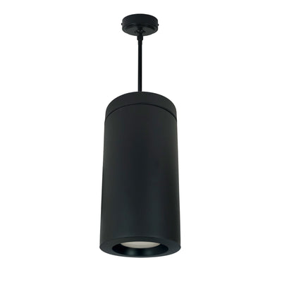 Nora Lighting 6" Onyx Pendant Mount Black Cylinder, 1100lm, Tunable White, Black Reflector, 120V Triac/ELV Dimming   NYLO-6PTW111BBB
